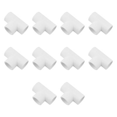 10 Piezas Conexiones de PVC de 3 Vías 3/4, Conector de Alta Resistencia para Muebles DIY, Invernadero, Soportes y Estanterías de Jardín