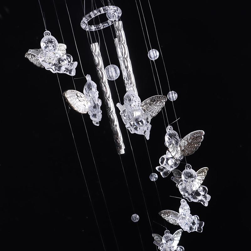 Wind Chimes Yard Gift Good Luck Guardian Angel Metal Bell Hanging Nice Sound