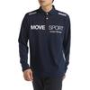 Move Sports Mini Pique Long Sleeve Polo Shirt ST4FLSZ0MB_NV00_O