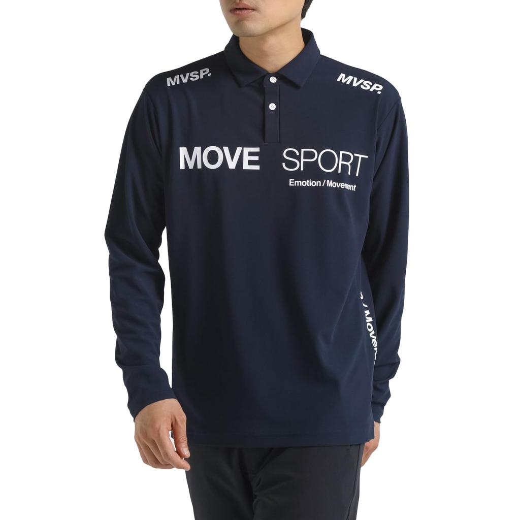 Move Sports Descente Golf Polo Amazon UV Cut Easy to Move Cool Shirt, Exclusive, Stretch, Moisture-Wicking, Quick-Drying, (UPF 50+), Sunscreen, in,