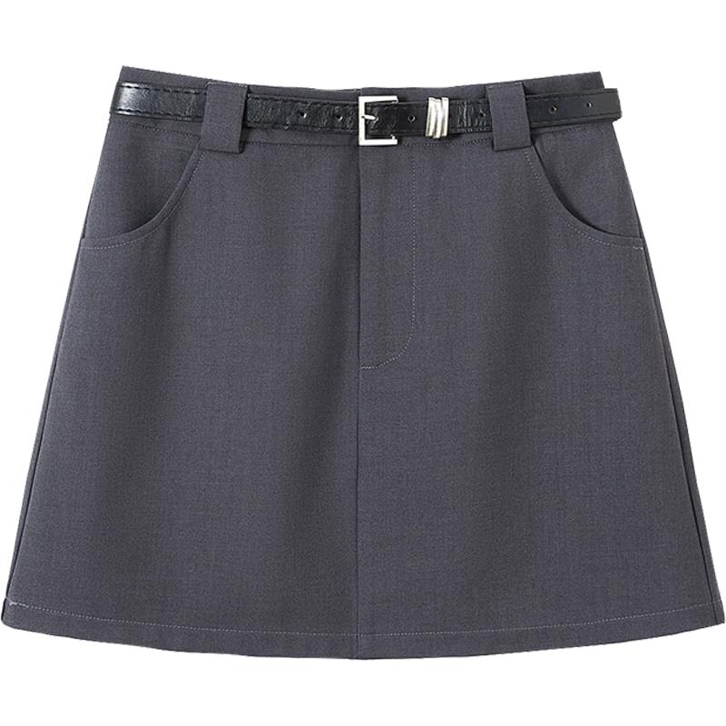 Women's High-Waist A-Line Commuter Skirt