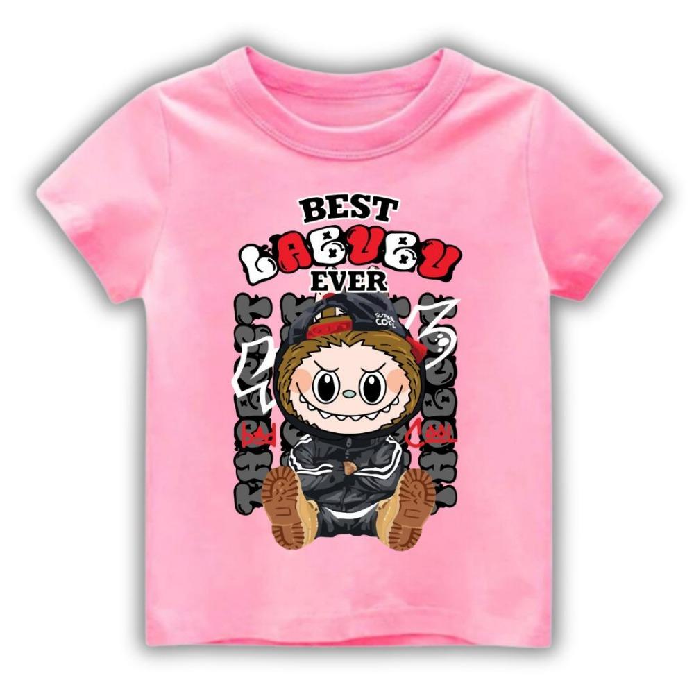 LABUBU 3D-gedruckte Kleidung Kurzärmeliger Lockerer Stil Damen Modisches T-Shirt