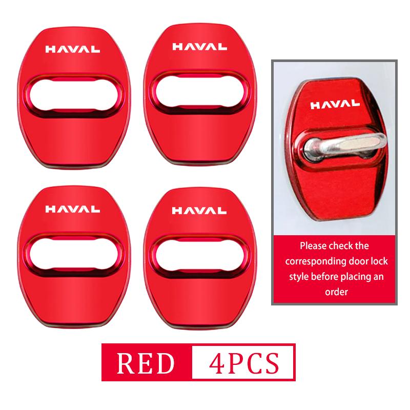 Stainless Steel Car Door Lock Buckle Trim Anti-Collision Protective For Haval H5 H7 H8 H9 M4 M6 F5 F9 F7X F7H H2S Jolion Great