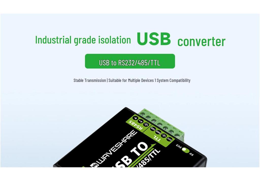 Weixue USB To RS232/RS485/TTL UART Serial Communication Module with Isolation