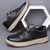 Men's Shoes Autumn New Trend Sports Casual Shoes Breathable Young Men's Travel Shoes Soft-soled Leather Shoes 2025