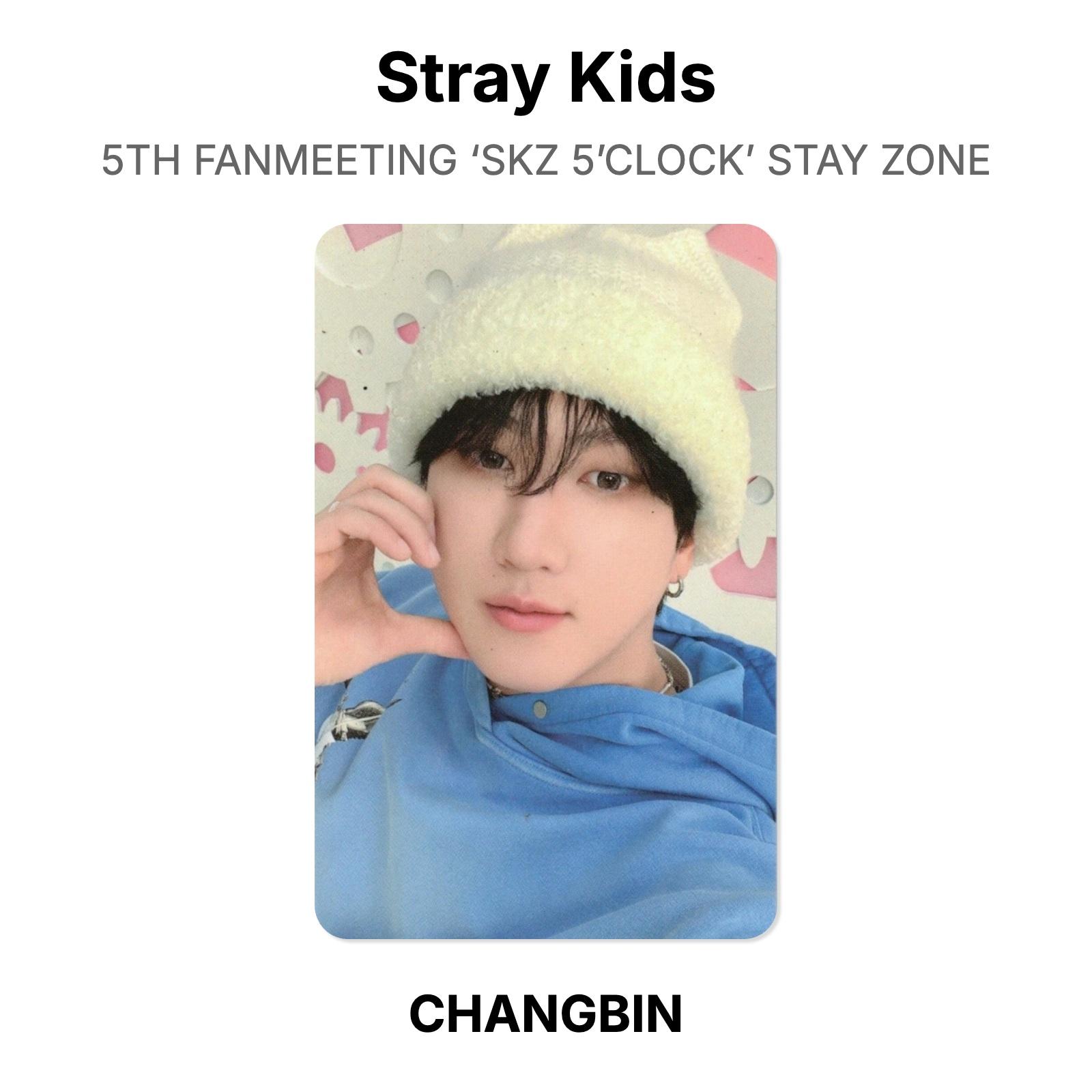 Stray Kids 5TH FANMEETING ‘SKZ 5’CLOCK’ STAY ZONE Official Photocard CHANGBIN 02