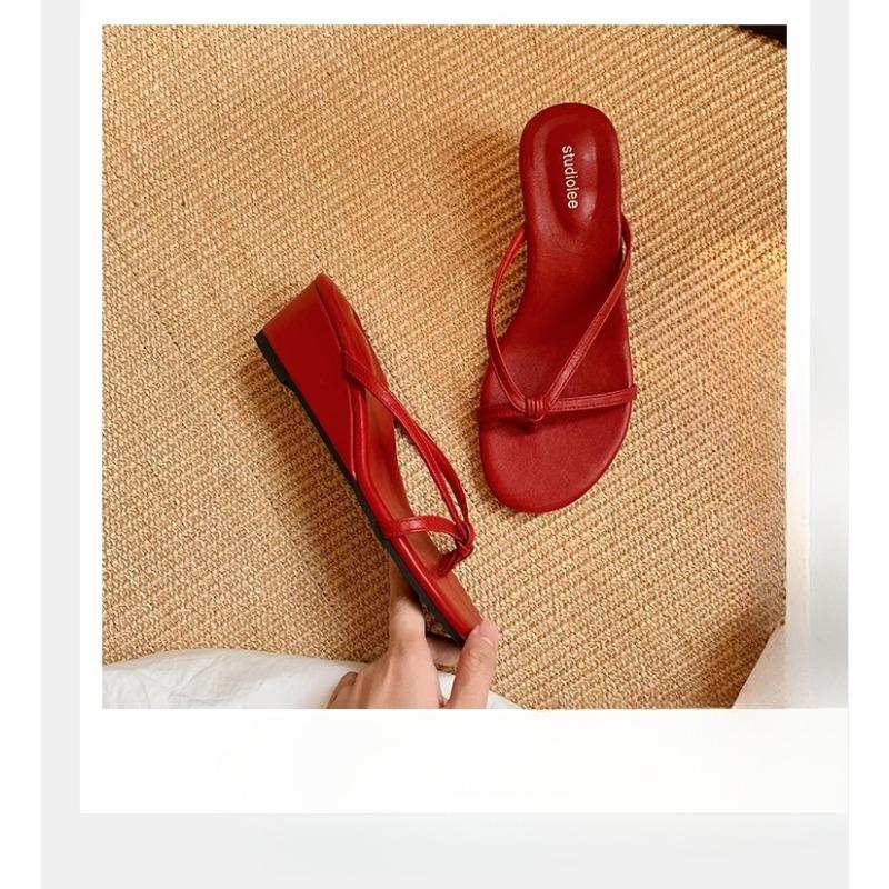 High-heeled Shoes with Thin Straps and Flip-flops for Women