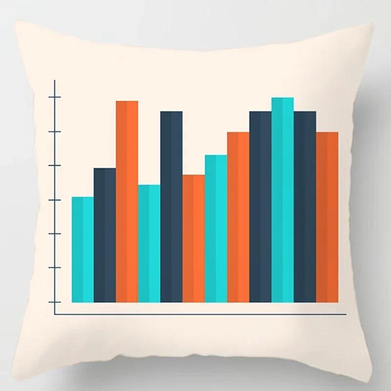 Creative Geometric Pattern Decorative Pillowcase Car Sofa Square Cushion Pillowcase