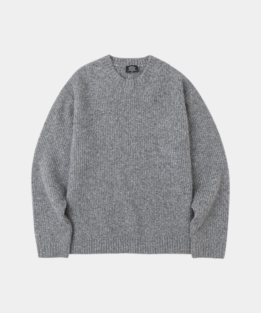 LETTERCOMO Heavy Rush Wool Round Knit 6 Colors