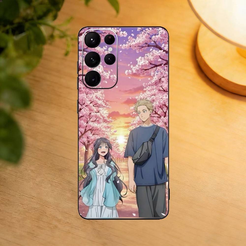 Rintaro T-Tsumugi K-Kaoruko Waguri Phone Case For Samsung S25,24,23,22,30,21,10,9,Ultra,Plus,Lite Soft Black Case