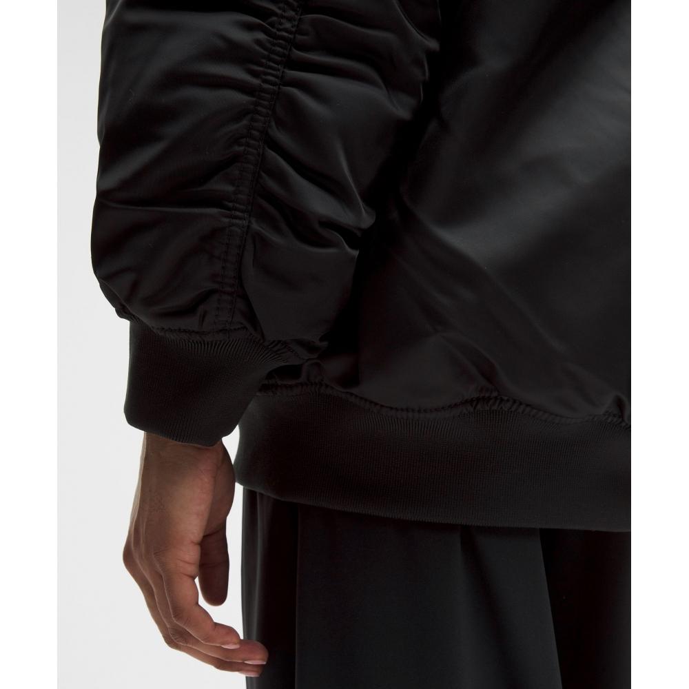 Lululemon Reversible Oversized 600 Down Fill Bomber Jacket Black