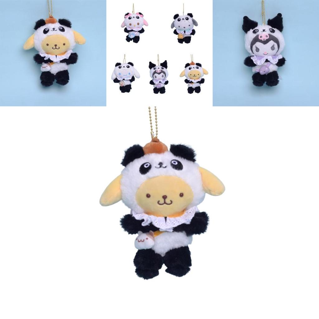 Cute And Cuddly Panda Series Plush Keychains