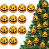 Lillian Vernon Glass Jack-o'-Lantern Halloween Keepsake Ornaments - Set of 12 Mini
