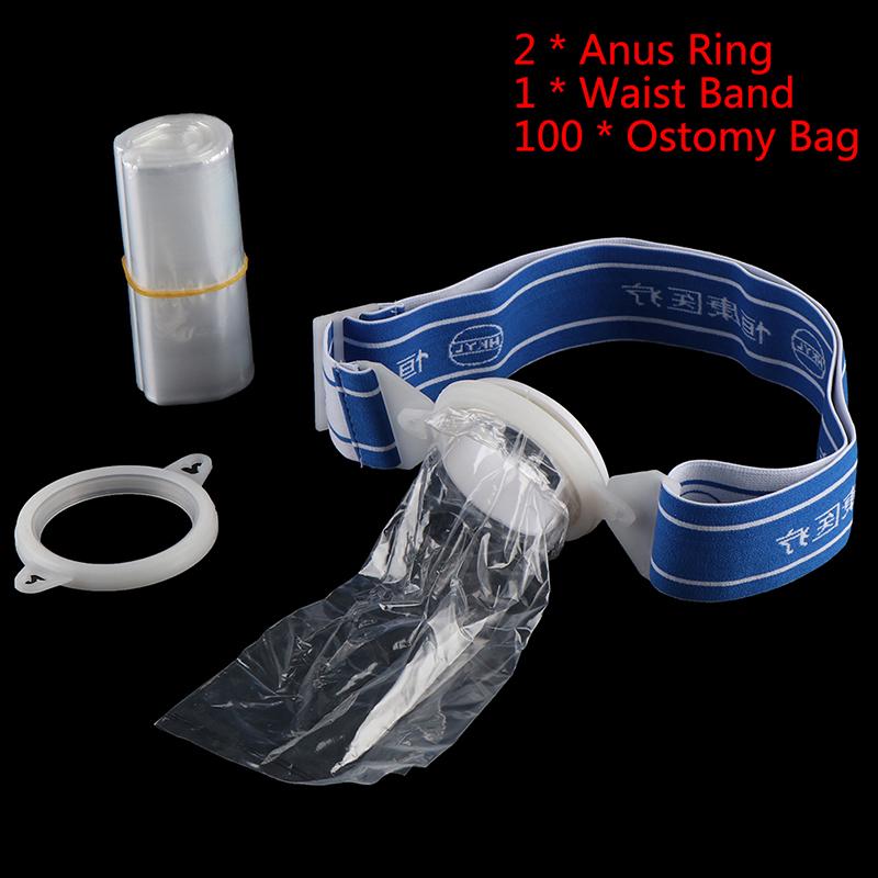 Drainable Colostomy Bags with Belt Urostomy Bag Ileostomy Pouch Care Ostomy Belt for Stoma Care Drainable Ostomy Pouches