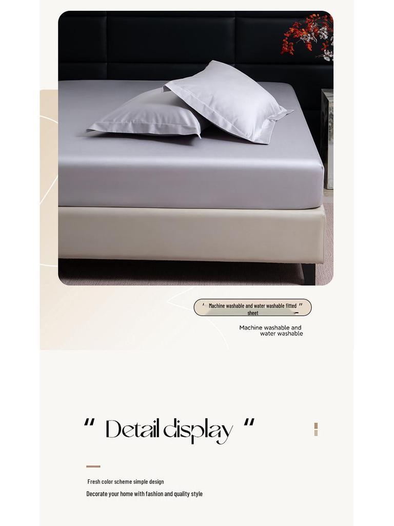 Xinjiang Long-Staple Cotton Sateen Fitted Sheet - Pure Cotton Mattress Protector