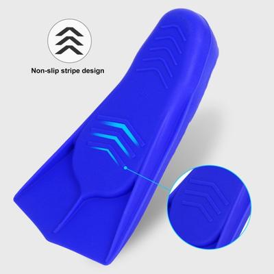 1 Pair Swim Training Fins Short Blade Floating Flippers Soft Flexible Comfortable Fit Adult Swim Fins Training Aid