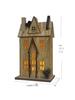 Nordic Style Aged Solid Wood LED Christmas House Ornament, 30CM High