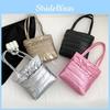 Large Capacity Cotton Tote Bag For Women Street Style Trendy Winter Shoulder Bag