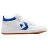 Converse Fastbreak Leather Comfortable Non-Slip Shock Abrasion Resistant Mid-Top Board Shoes Unisex White Blue