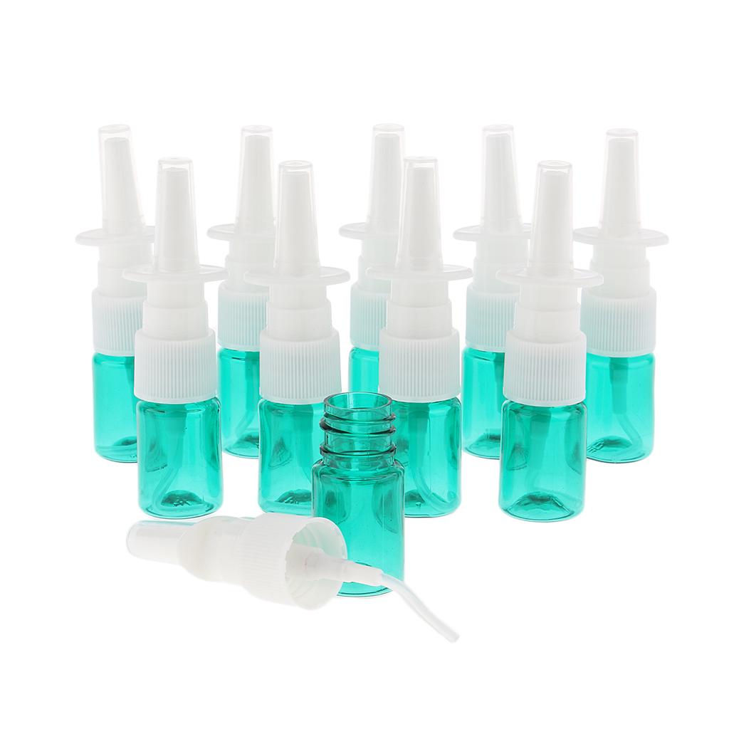 Buy 10Pcs 5ml Portable Empty Refillable Nasal Spray Bottles Home & Travel Green at affordable