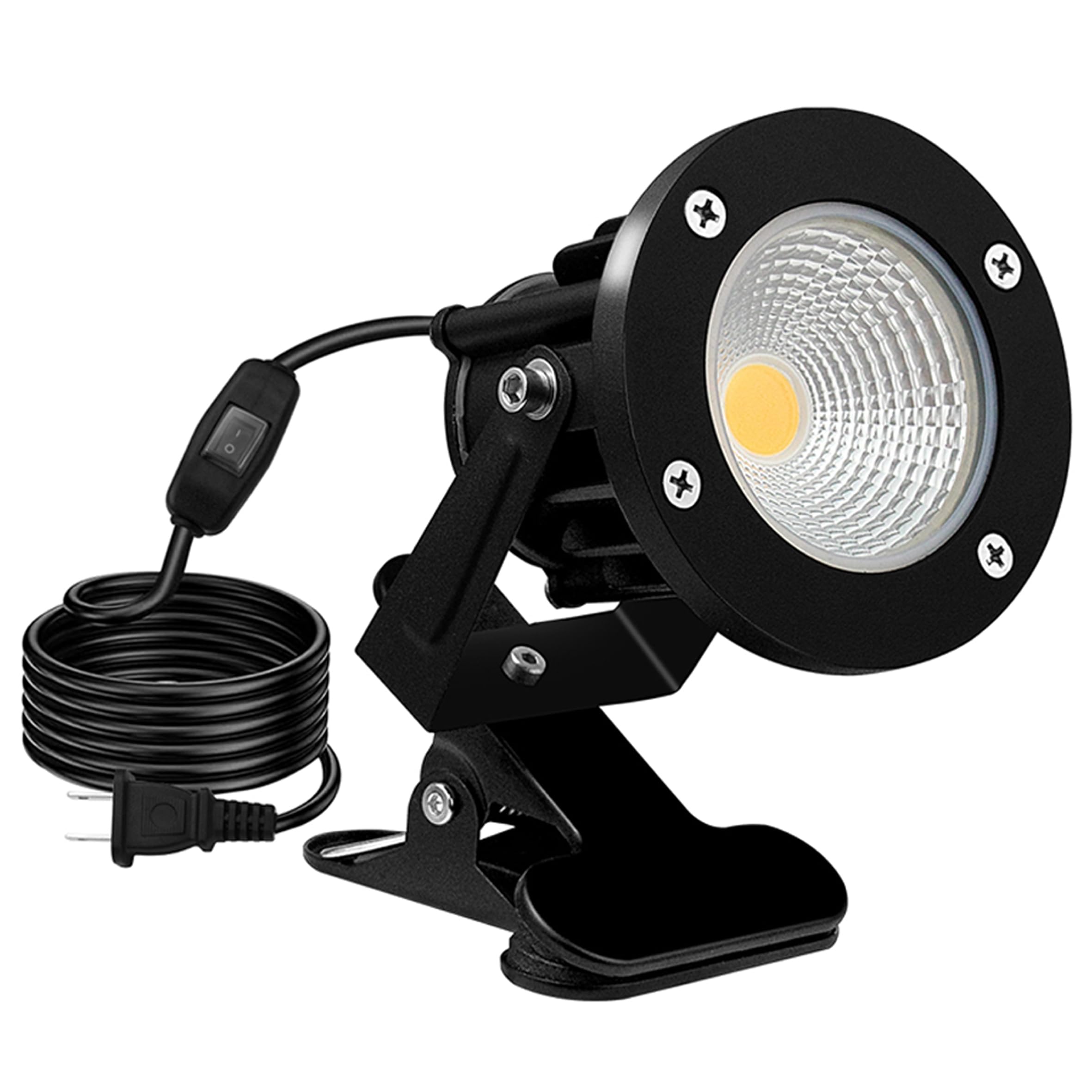 

Waterproof LED Clip Light, 20W (equivalent to 200W), Outdoor, Small Spotlight, 3m Cord, with Intermediate Switch, Rainproof, Okugai, Sign Light,