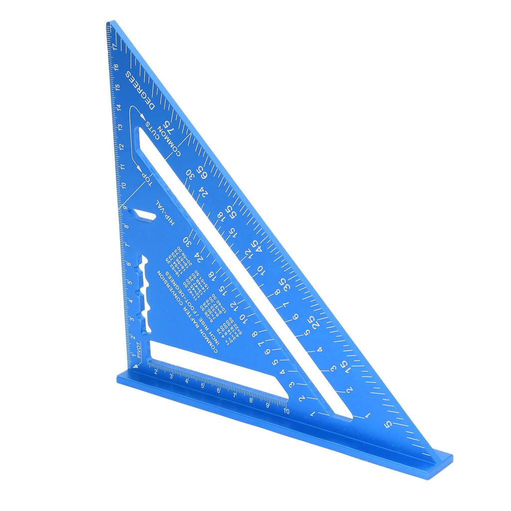 Woodworking Triangle Aluminum Alloy Electrophoretic Paint Clear Scale Triangle Carpenter Square Red