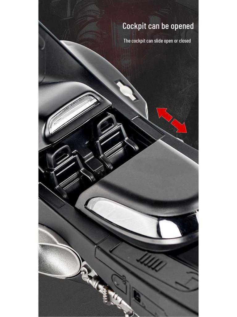 Official 1/24 Batmobile Alloy Pull-Back Model Toy