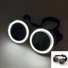 Wireless LED Glowing Glasses Round Luminous Eyewear Novelty Party Glasses  Halloween Cosplay