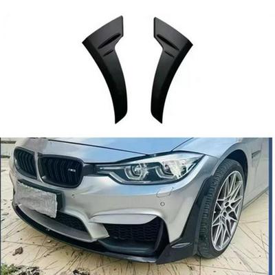 Para-choque Dianteiro Estilo M3, Saias Laterais (Cantos) para BMW Série 3 F30 - Design Rei Demônio em Preto Fosco, Preto Brilhante e Padrões de Fibra de Carbono.