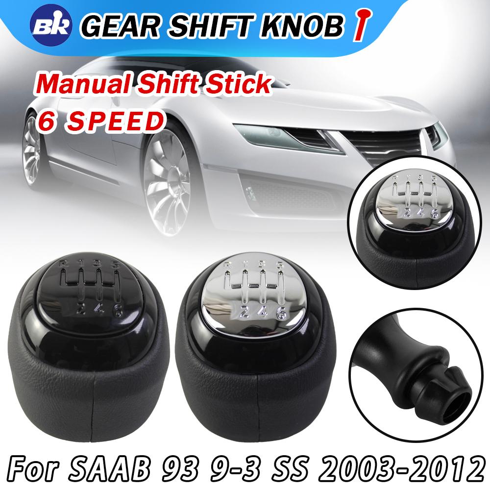 High-quality Gear Shift Knob For SAAB 93 9-3 SS 2003-2012 Car Styling 6 Speed Manual