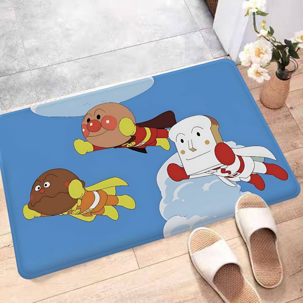 Classic Anime A-Anpanman-Cartoon Kitchen Mat Kids Room Bedroom Decoration Balcony Anti-Slip Doormat Living Room Alfombra