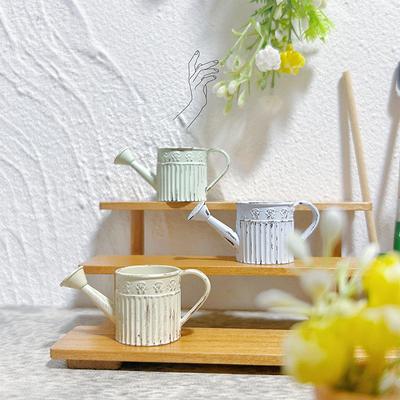1:12 Puppenhaus Miniatur Legierung Gießkanne Mini Spitze-Less Sprinkler Garten Szene Dekor Spielzeug Modell Diy Puppenhaus Zubehör