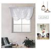 White Window Curtain Sheer Voile Drapes for Living Room Bedroom Balcony Bathroom