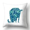 Simple Plaid Animal Pillowcase Puppy Cat Giraffe Pillowcase Children's Room Home Decoration Living Room Sofa Cushion Cover