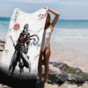 Anime Japan Retro Samurai Microfiber Printed Beach Towel Mountain Climbing Yoga Beach Swimming Running Absorbent Soft Towel