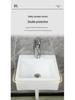 Compact Wall-Mounted Rectangular Washbasin for Small Spaces