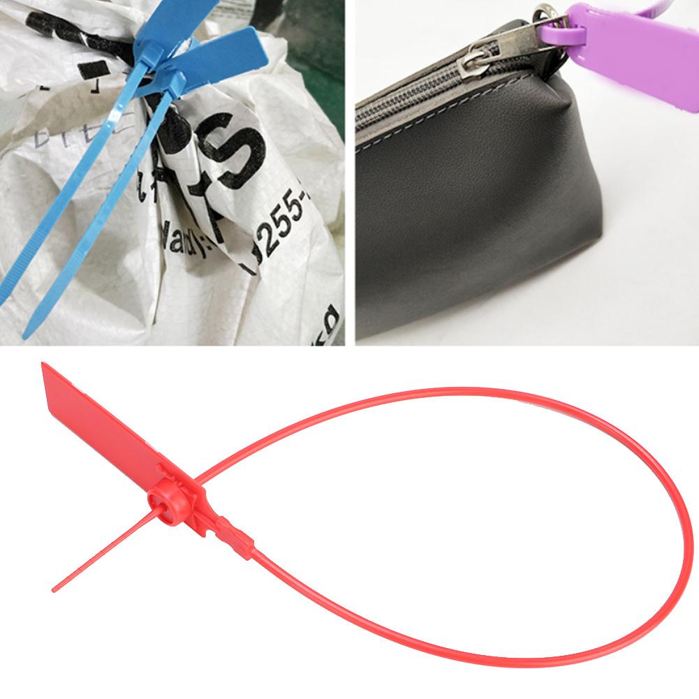 100Pcs Disposable Label Cable Wire Ties Zip Ties Colourful Identification Mark Signs Anti Theft