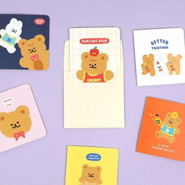 Pinkfoot 10000 Dancing Bear Card Set, Navy, 1 Set
