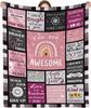 Breast Cancer Blanket for Women Breast Cancer Survivor Gifts Inspirational Gifts for Woman Blanket Get Well Soon Gift 50X60 In