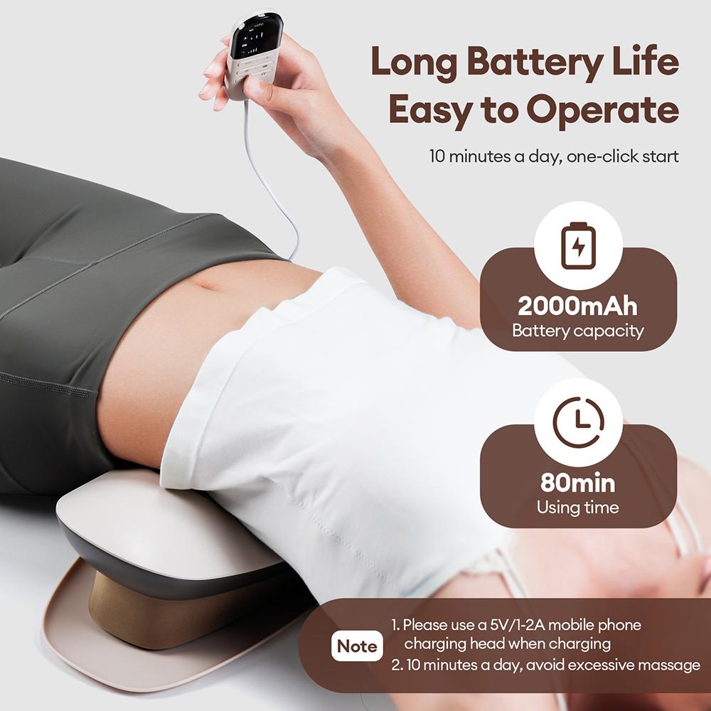 New Electric Lumbar Traction Massager Waist Spine Support Back Massage Up and Down Traction Inflatable Back Stretcher Device