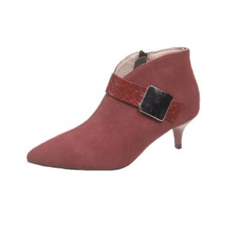 Téli Új Női Stiletto Magassarkú Csúcsos Rövid Csizma Őszi Koreai Bokacsizma Népszerű Nőknek
