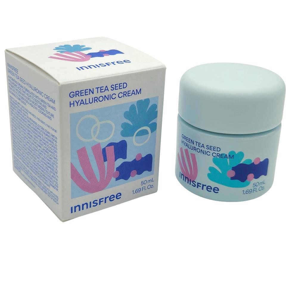 Innisfree Grüntee-Samen-Hyaluronsäure-Creme 50 ml (Feiertagsversion)