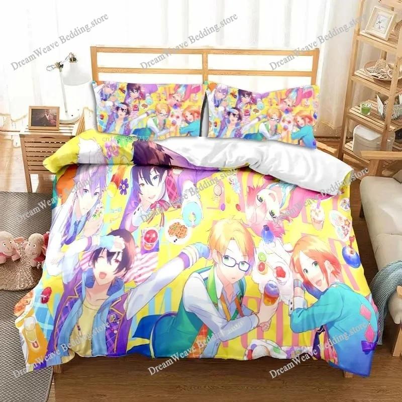 New Anime Rock Band Ensemble Stars All Season Twin Bedding Set Comforter Set Bed Duvet Cover Double King Comforter Cover963