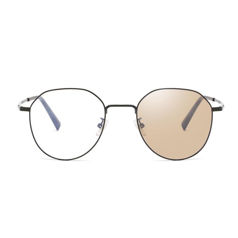 

Sun Photochromic Pink/Gray/Tea Polygon Nearsighted Glasses Women Men Metal Prescription Eyeglasses 0 -0.5 -1.0-1.5 To -6.0 Myopia -6.0