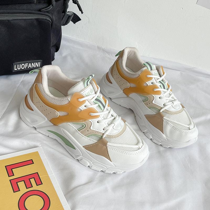 

Dad shoes girl 2021 spring and autumn new Korean version of low-help students casual platform versatile sports running trendy shoes 40