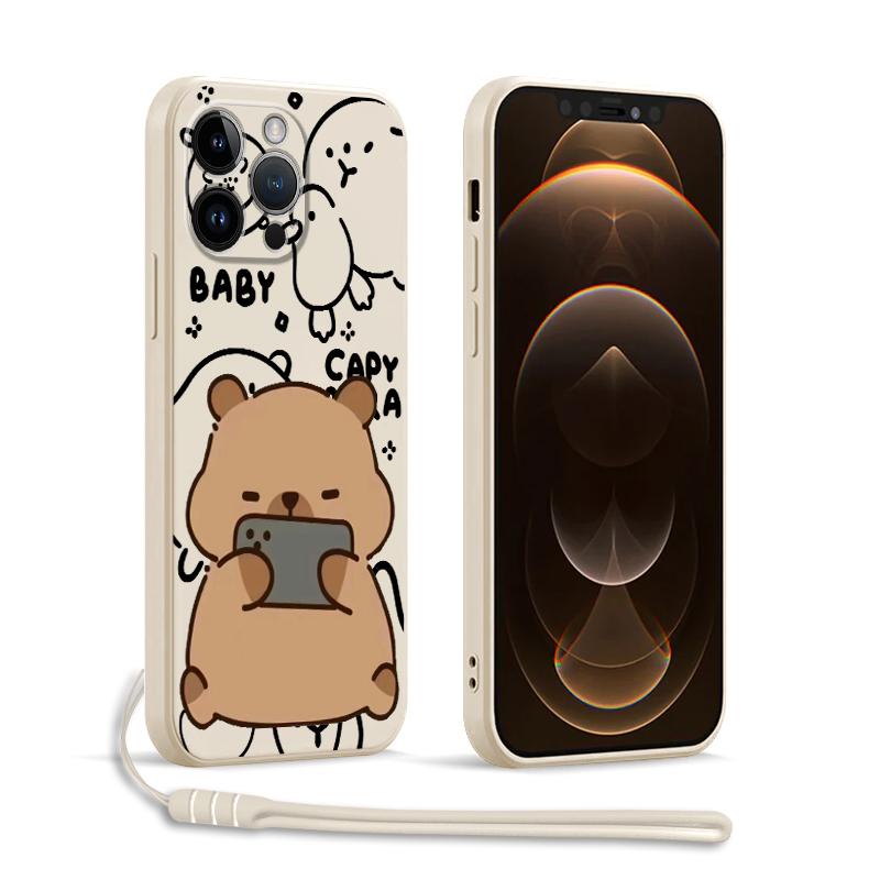 Phone Cover Case for Apple iPhone 17 Pro Max 15 12 Plus 13 Mini XS XR Air 11 16 7 8 Capybara Cute