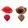Children's Cowboy Hat And Bandana Set for Beach Dress Up