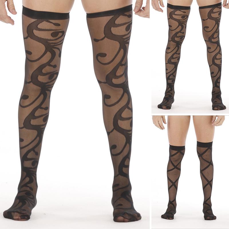 thigh high mesh socks