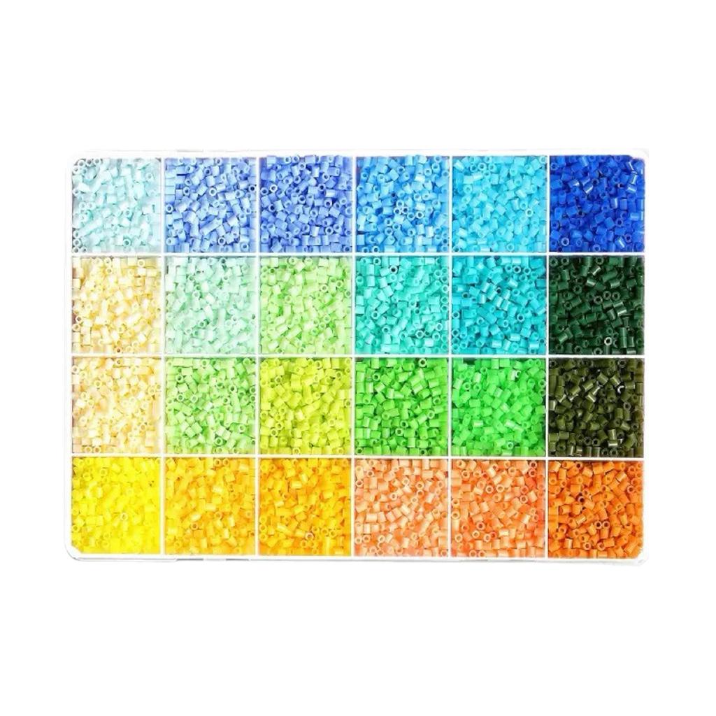 2.6MM Plastic Ironing Beads DIY Color Puzzle Fuse Beads Kit Lightweight & Portable for Indoor Entertainment Party Activities