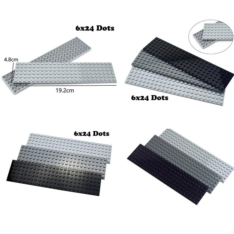 Tech Parts 6x24 Dots Thin Bricks Assemble Particles Educational Creative Size DIY Building Blocks Compatible Classic Parts 3026